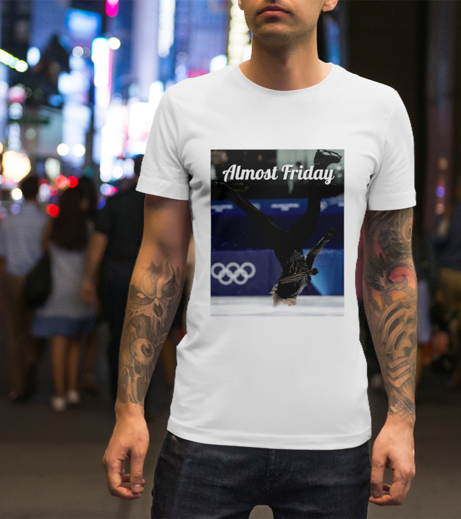 Almost Friday Skating Backflip Olympics Iconic Moment T-Shirt