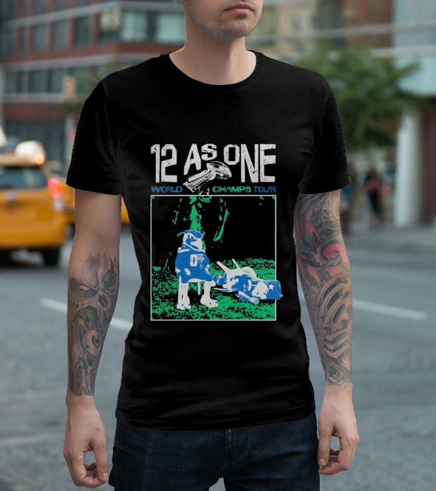 Seattle Seahawks 12 As One World Champs Tour T-Shirt
