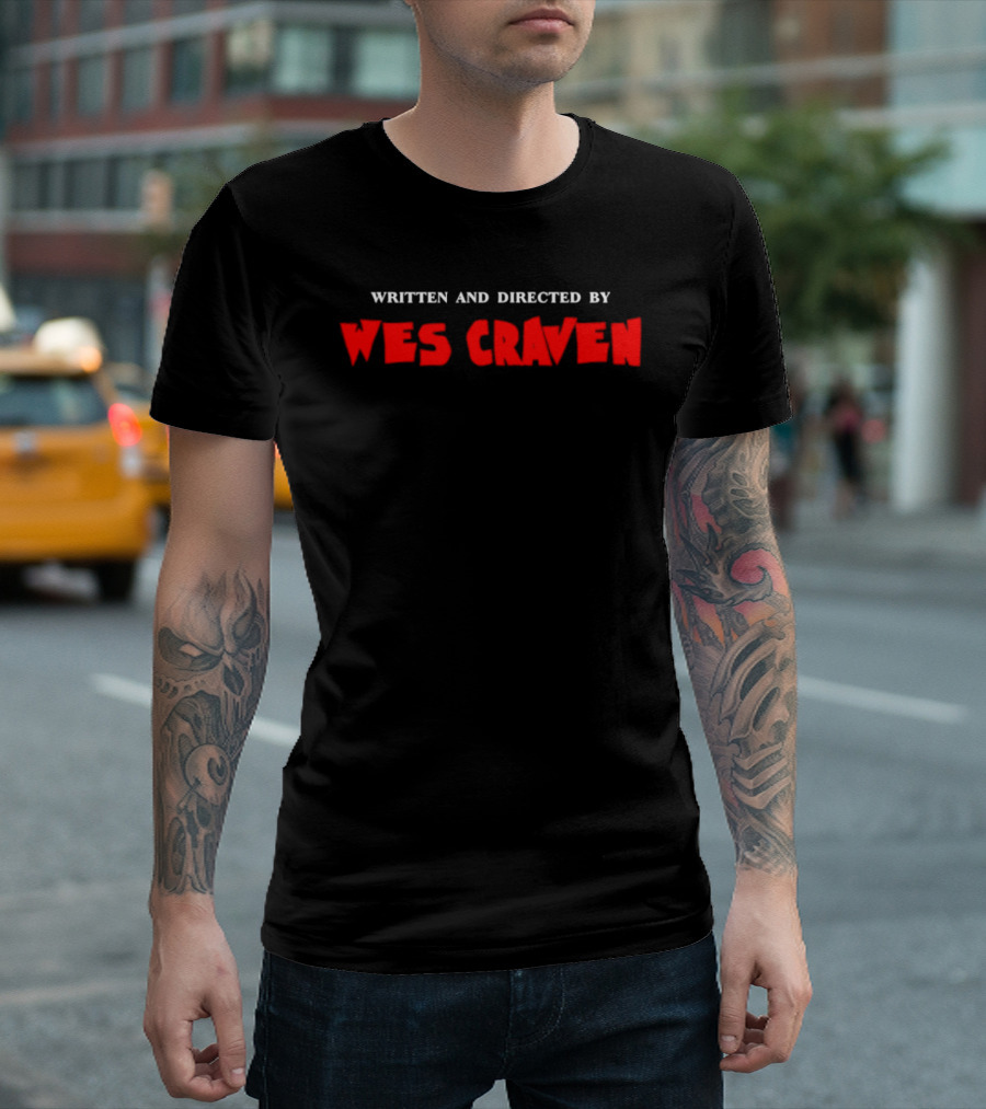 Written And Directed By Wes Craven Horror Film Director T T-Shirt