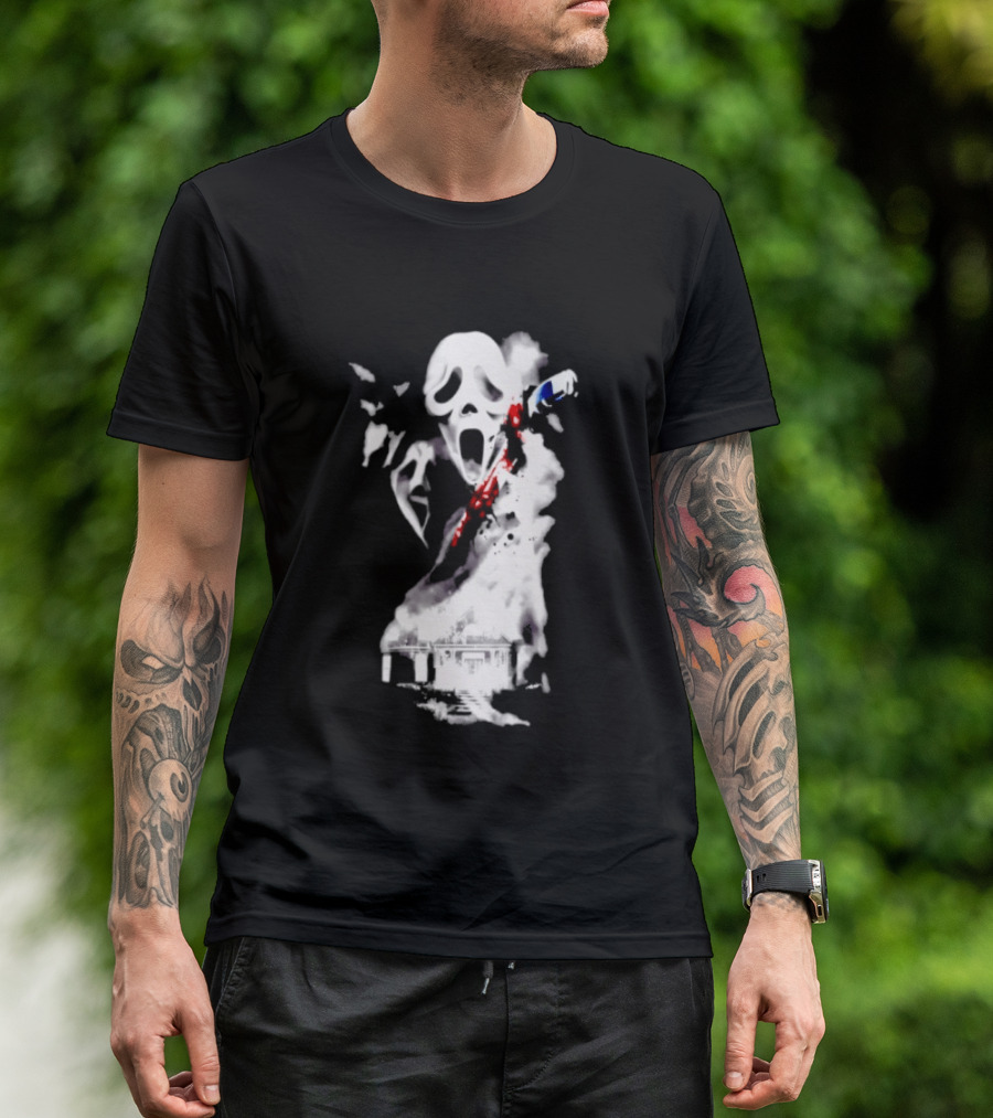 30th Anniversary Scream Kill Tour Ghostface Mask Horror Movie T-Shirt