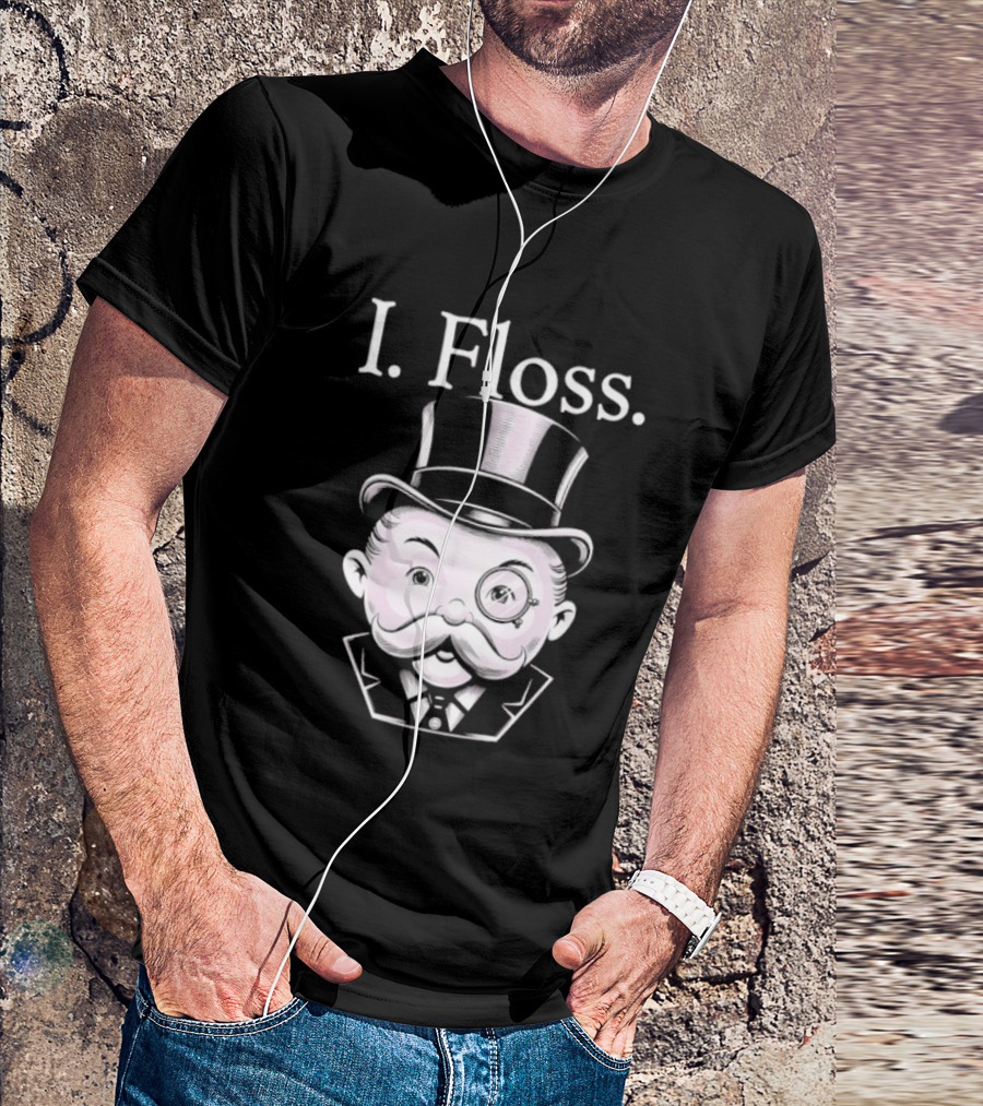 Rich Uncle Pennybags I Floss Iconic Monopoly T-Shirt