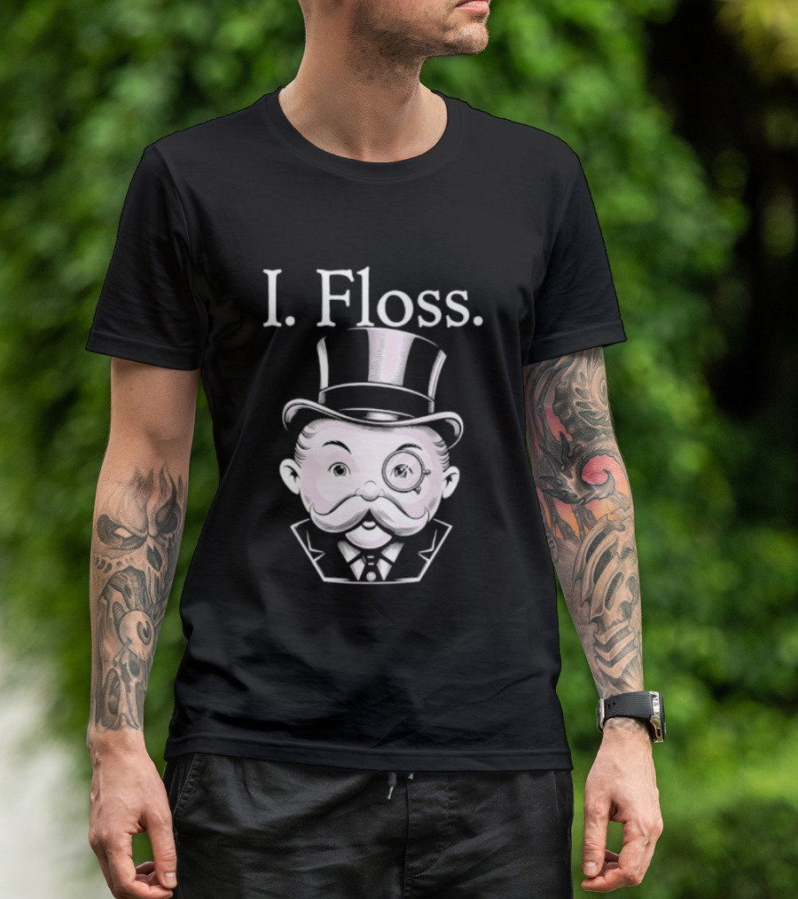 Rich Uncle Pennybags I Floss Iconic Monopoly T-Shirt