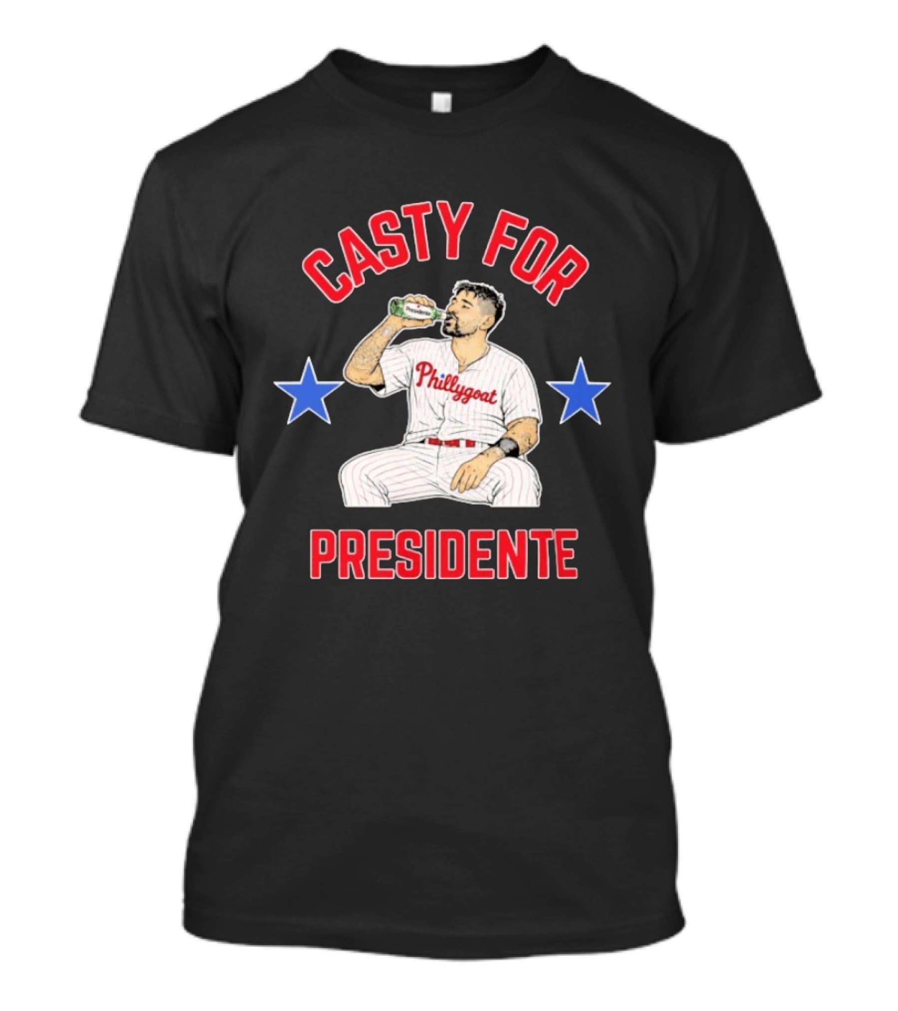 Nick Castellanos Phillygoat Casty For Presidente Philadelphia Phillies Fans T-Shirt