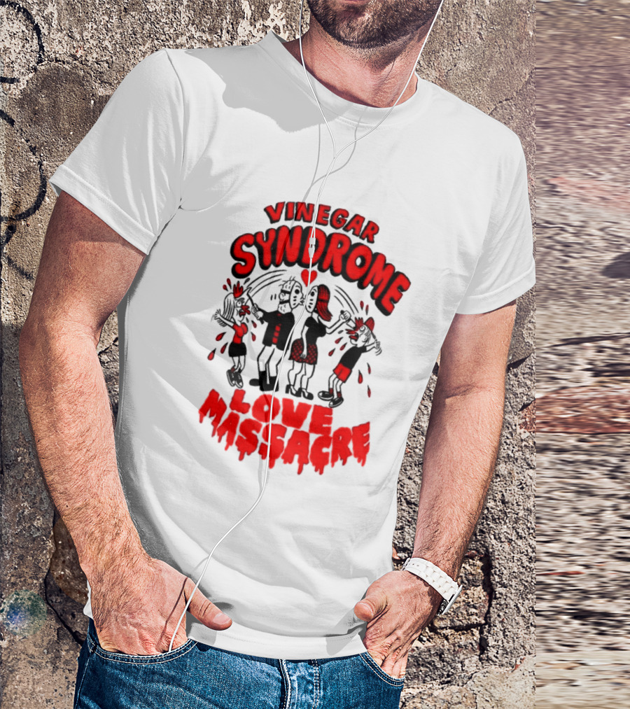 Vinegar Syndrome Love Massacre Retro Horror Comic T-Shirt