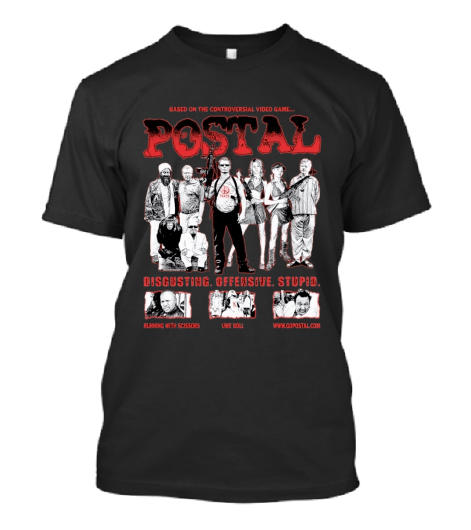 Based On The Controversial Video Game Postal Disgusting Offensive Stupid T-Shirt