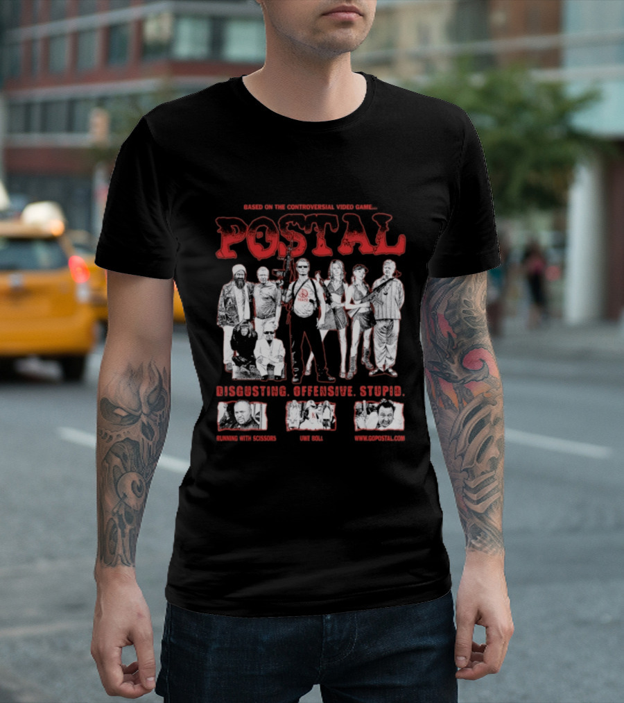 Based On The Controversial Video Game Postal Disgusting Offensive Stupid T-Shirt