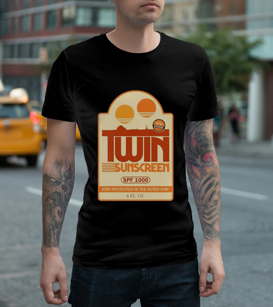 Twin Sunscreen SPF 1000 UV Extreme Stay Protected In The Outer Rim 6 Fl. Oz T-Shirt