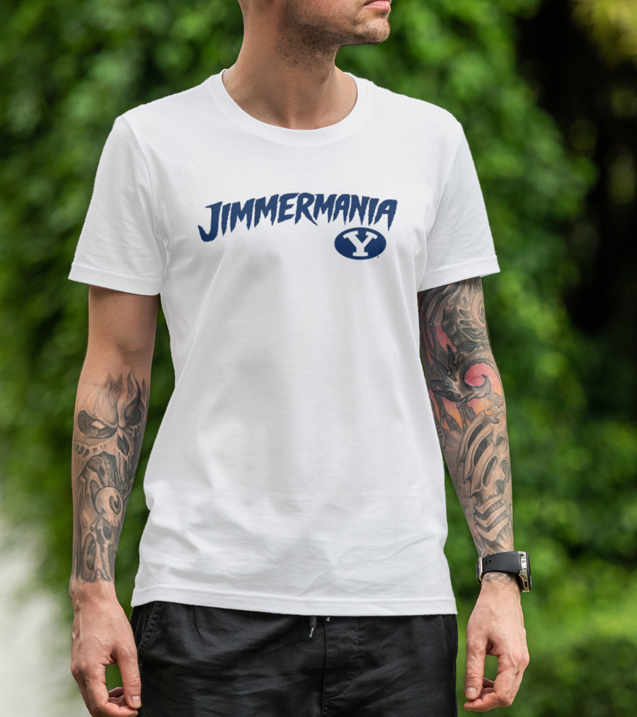 BYU Basketball Jimmermania 32 Jimmer Fredette Y T-Shirt