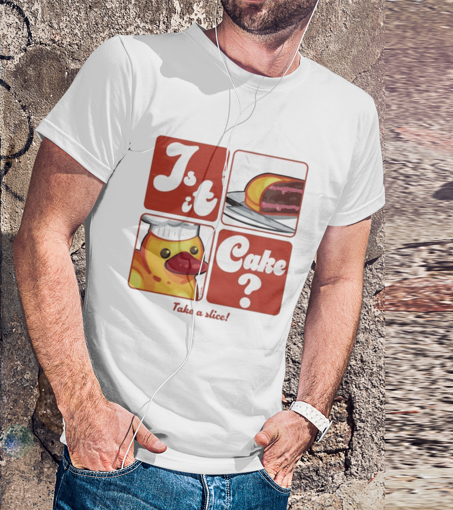 Is It Cake Rubber Ducky Chef Puzzle Blocks T-Shirt