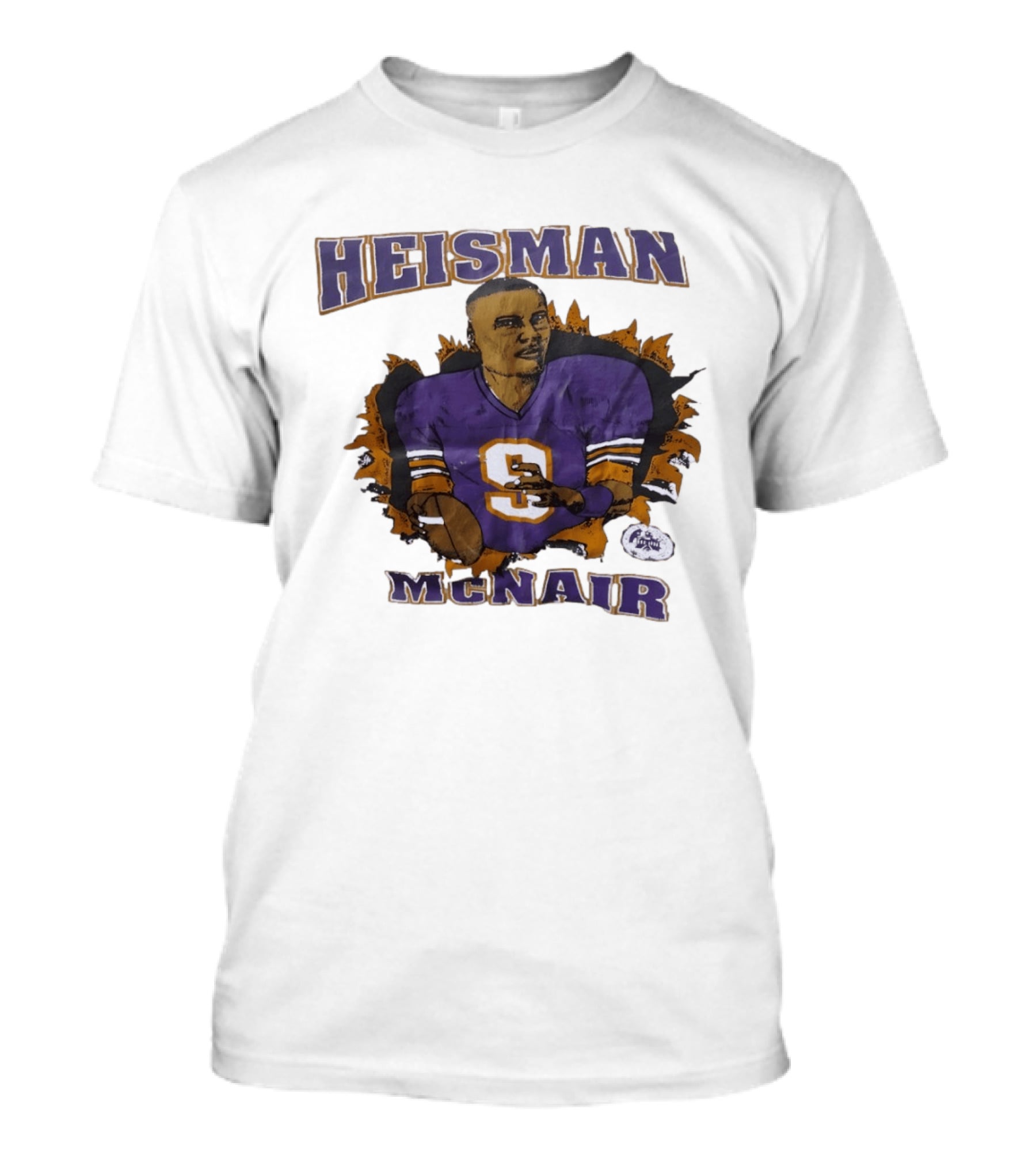 HEISMAN MCNAIR Purple Jersey Football T-Shirt