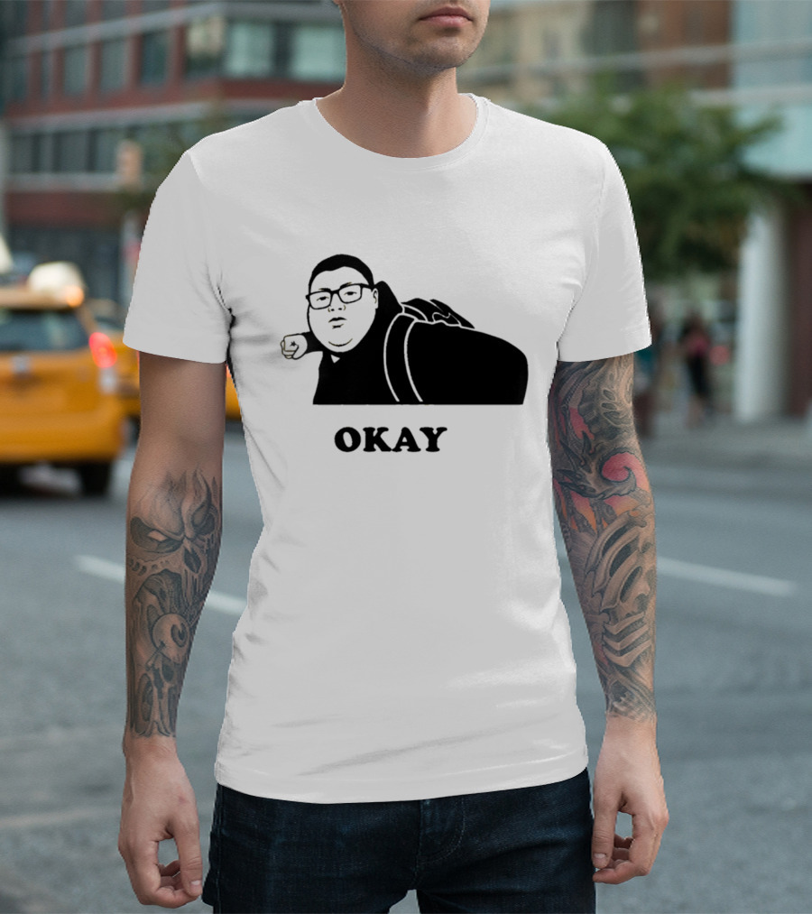 Okay Meme Black And White T-Shirt