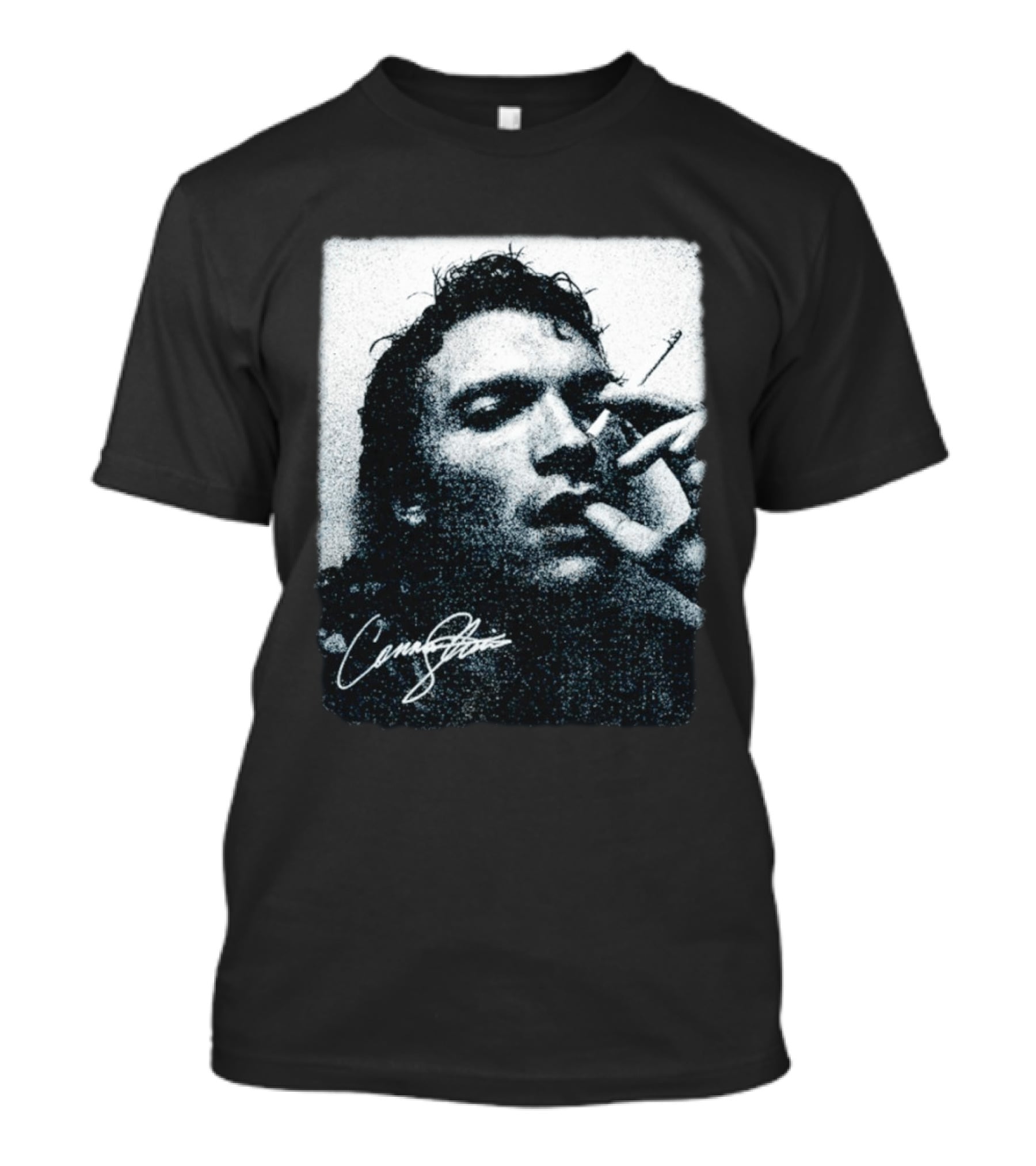 Ilya Rozanov Cigarette Portrait Cursive Signature T-Shirt