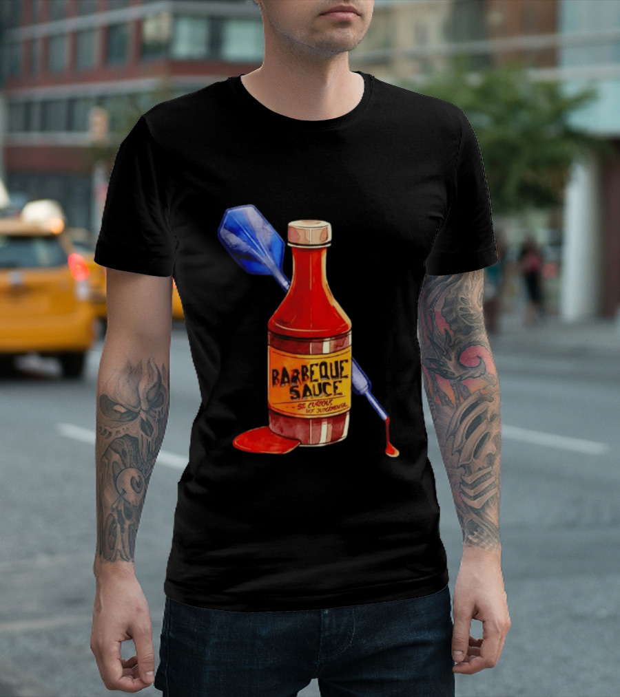 Barbecue Sauce Be Curious Not Judgmental Darts Bottle T-Shirt