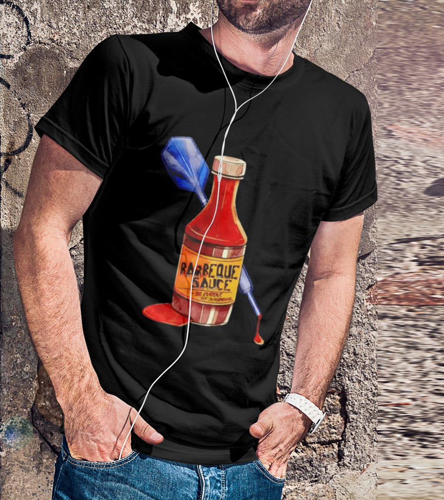 Barbecue Sauce Be Curious Not Judgmental Darts Bottle T-Shirt