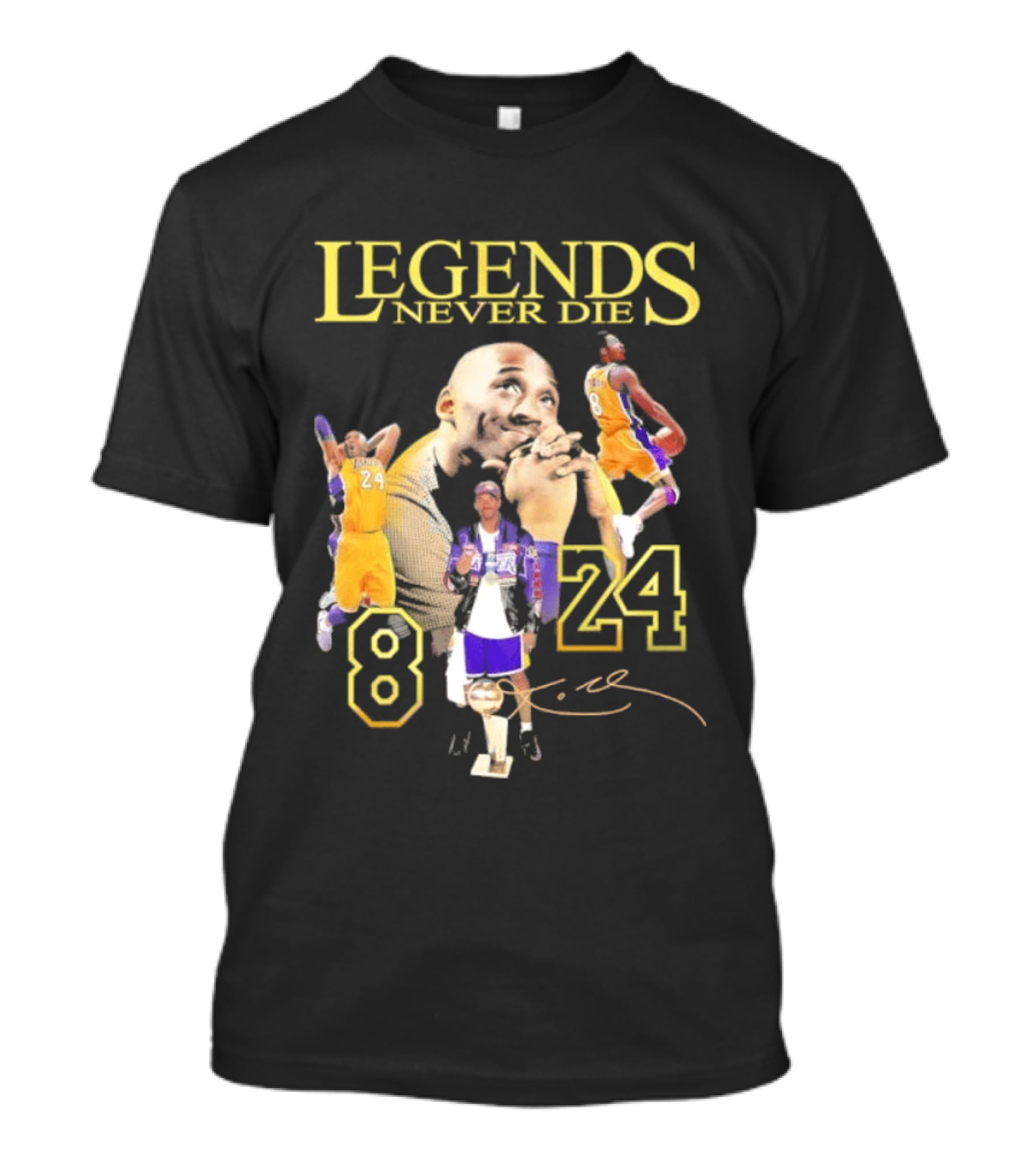 Legends Never Die Kobe Bryant 8 24 Los Angeles Basketball T-Shirt