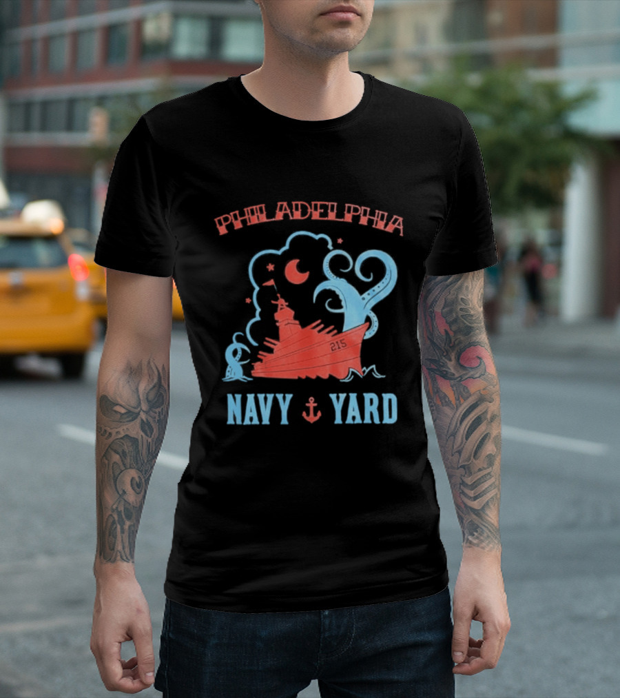Philadelphia Phillies Navy Yard Anchor Ship T-Shirt