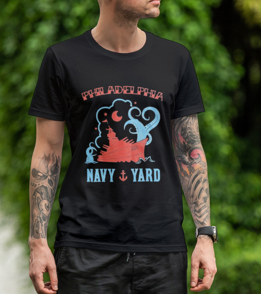 Philadelphia Phillies Navy Yard Anchor Ship T-Shirt