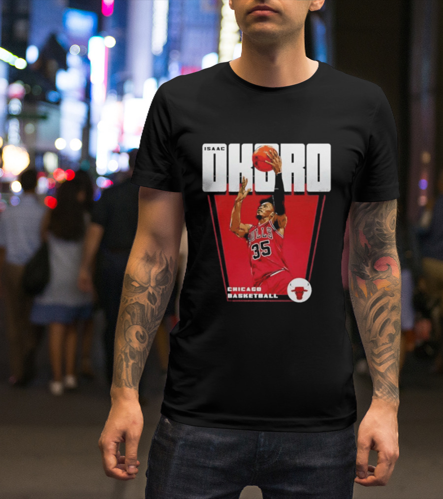 Chicago Basketball Okoro 35 Bulls Dunk T-Shirt