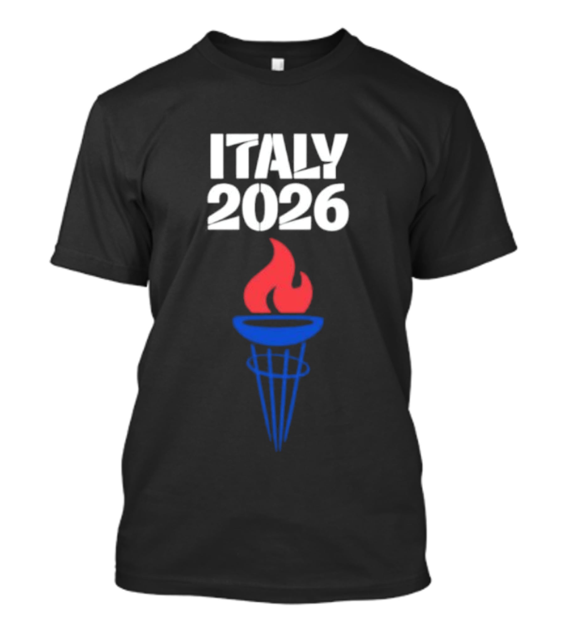 Italy 2026 Olympic Torch Fire T-Shirt
