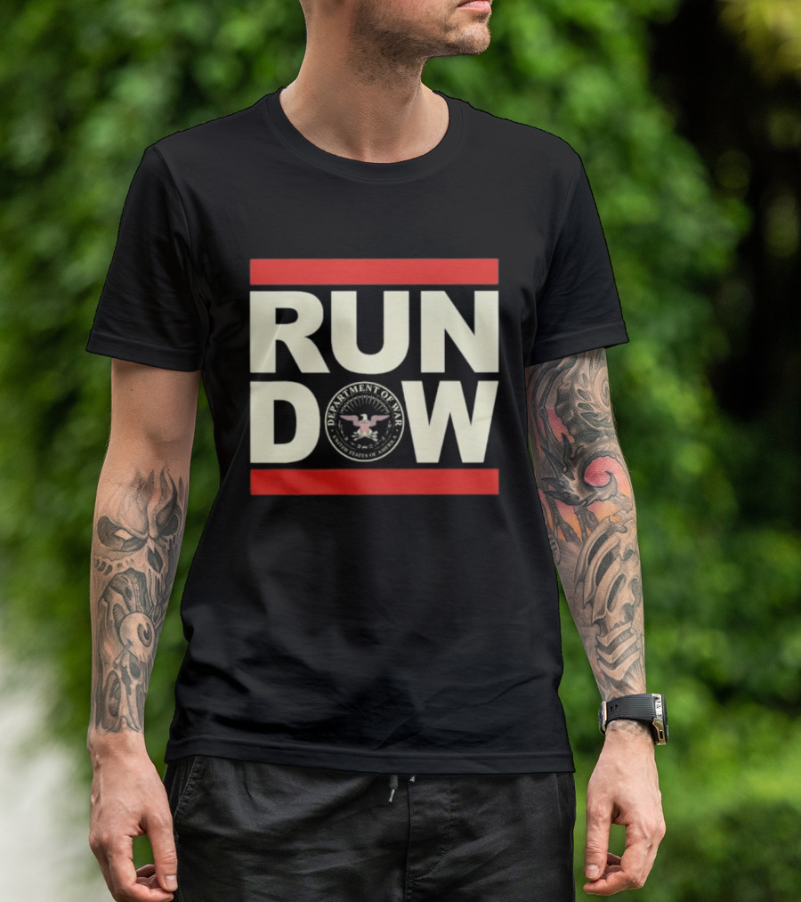 RUN DOW Department Of War Trump Seal T-Shirt