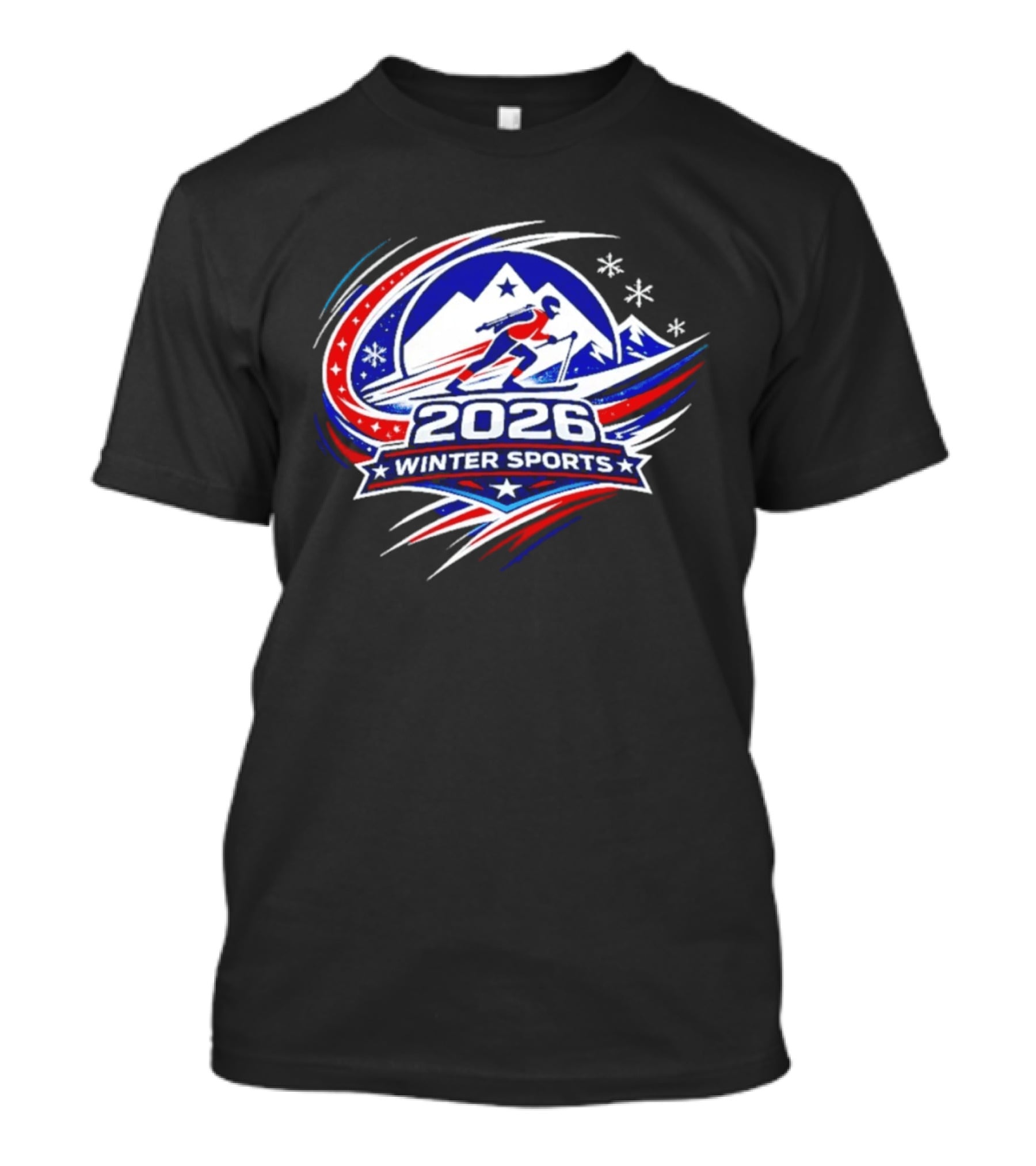 2026 Winter Sports Skiing Snowboarding Team USA T-Shirt