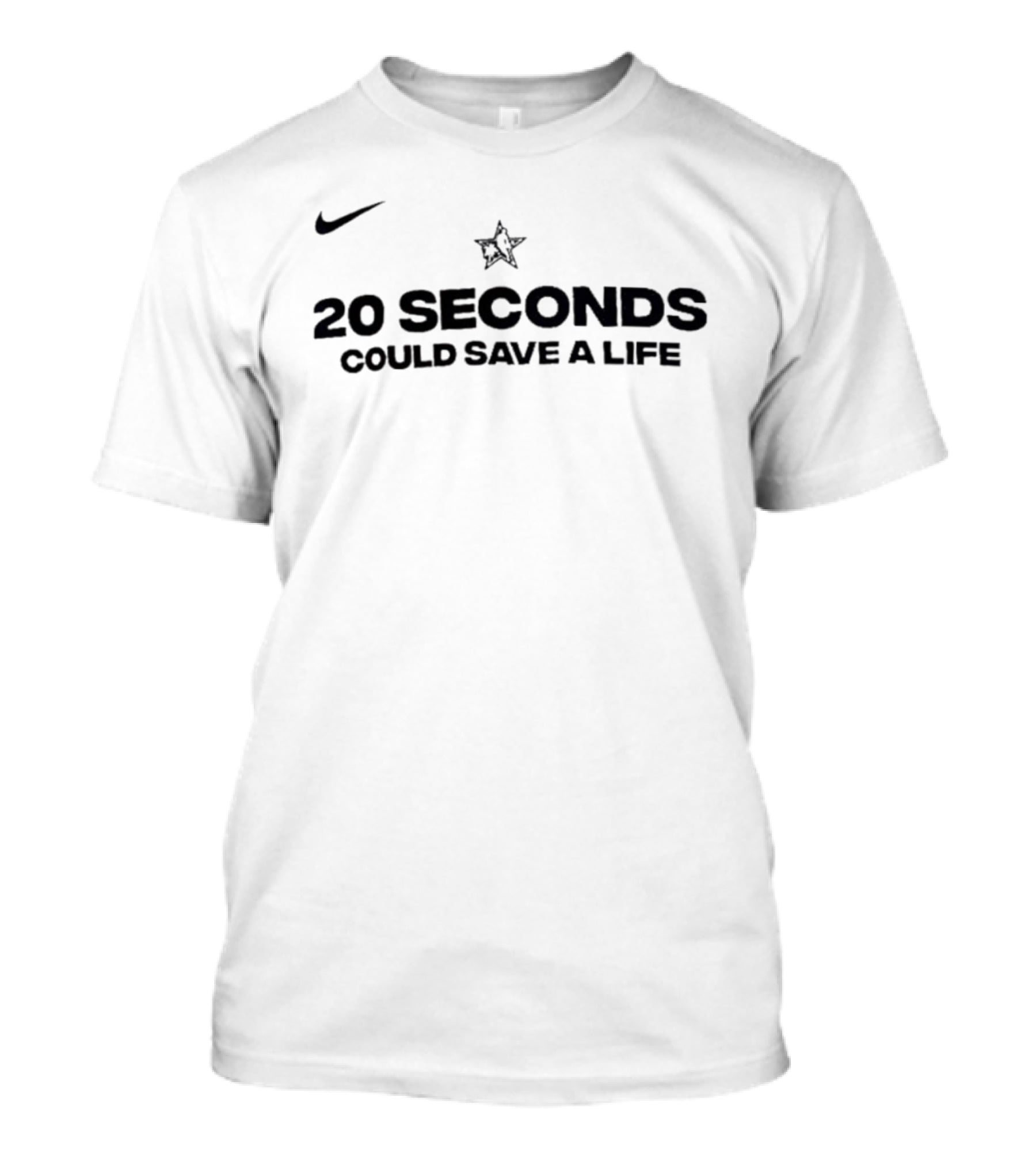 Victor Wembanyama 20 Seconds Could Save A Life Nike Star T-Shirt