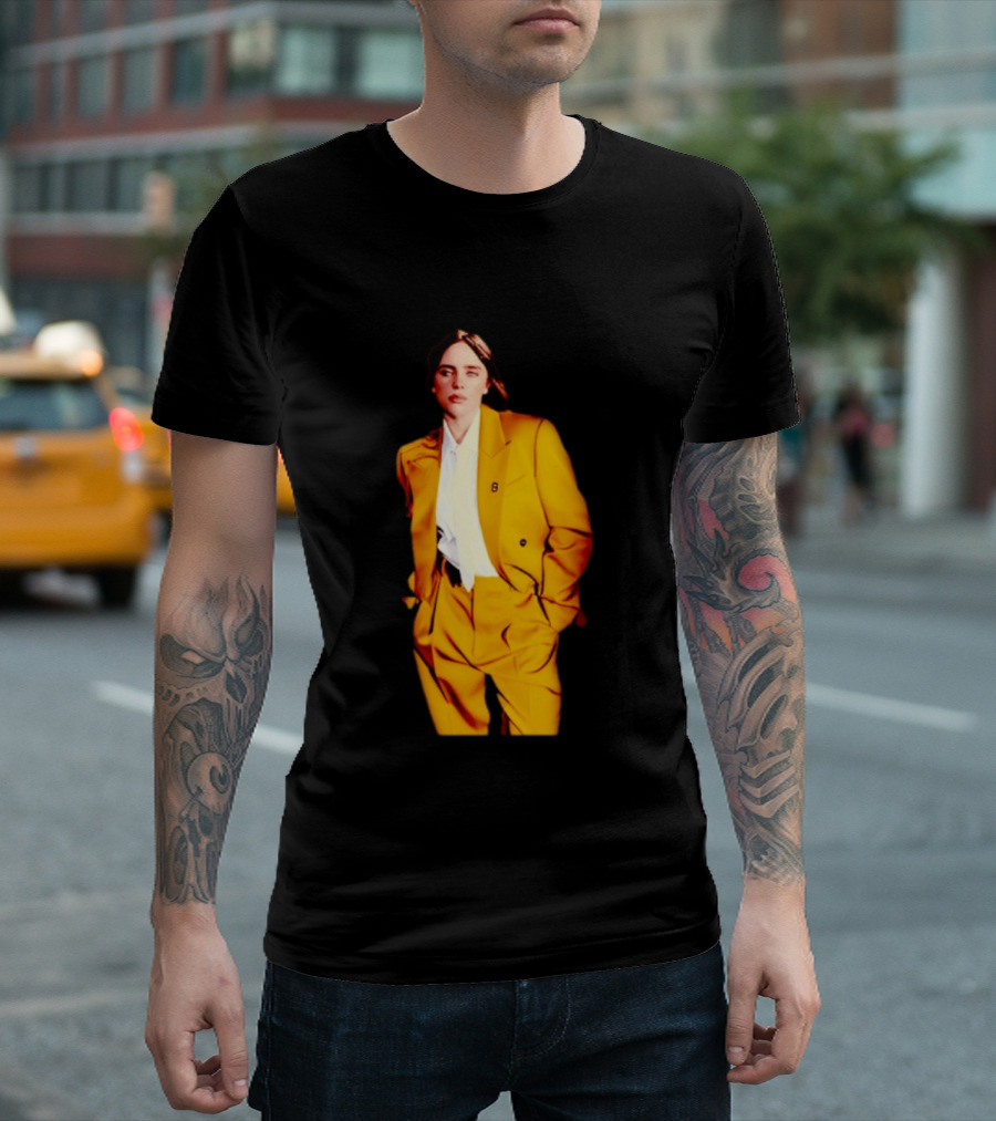 Billie Eilish Yellow Suit Fashion T-Shirt