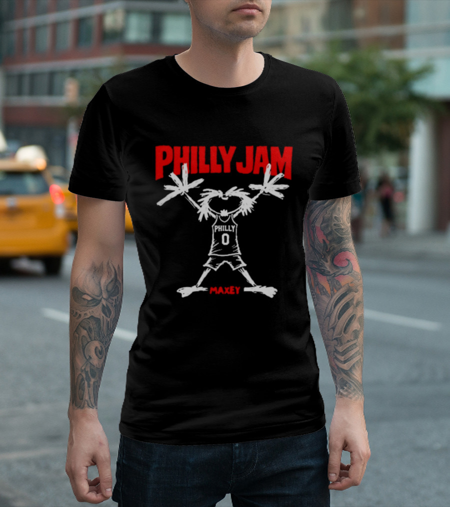 Philly Jam Maxey Stickman Philadelphia Philly 0 T-Shirt