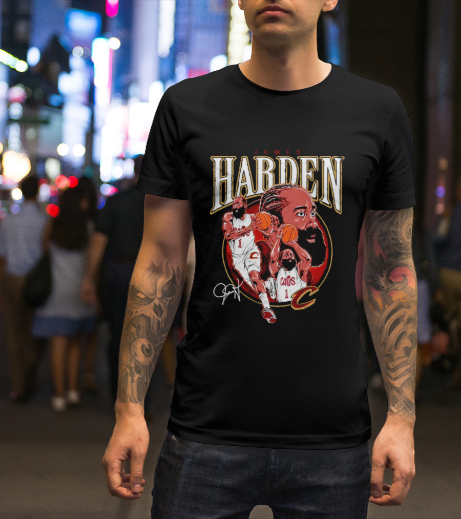 James Harden Cavs Basketball Legend Cleveland Number One T-Shirt