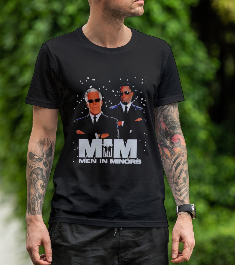 Men In Minors MIM Jeffrey Epstein Sean Combs T-Shirt