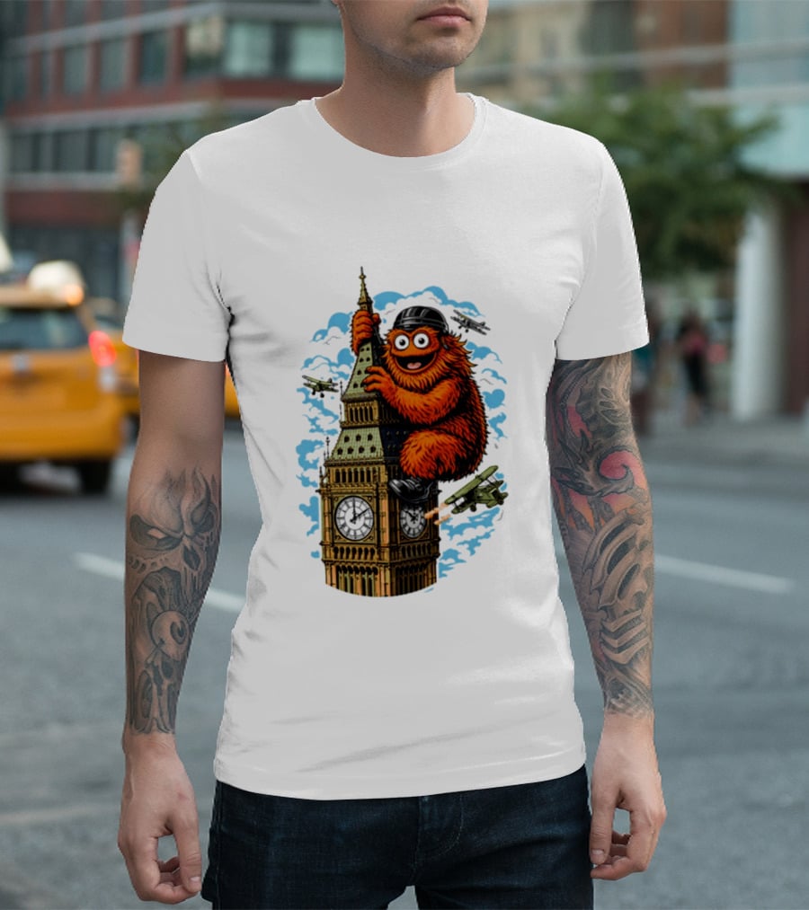 Big Ben Gritty Kong Philadelphia Hockey Clash T-Shirt