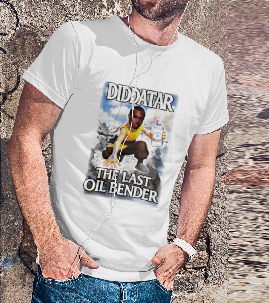 Diddatar The Last Oil Bender Diddy Parody Avatar Humor T-Shirt