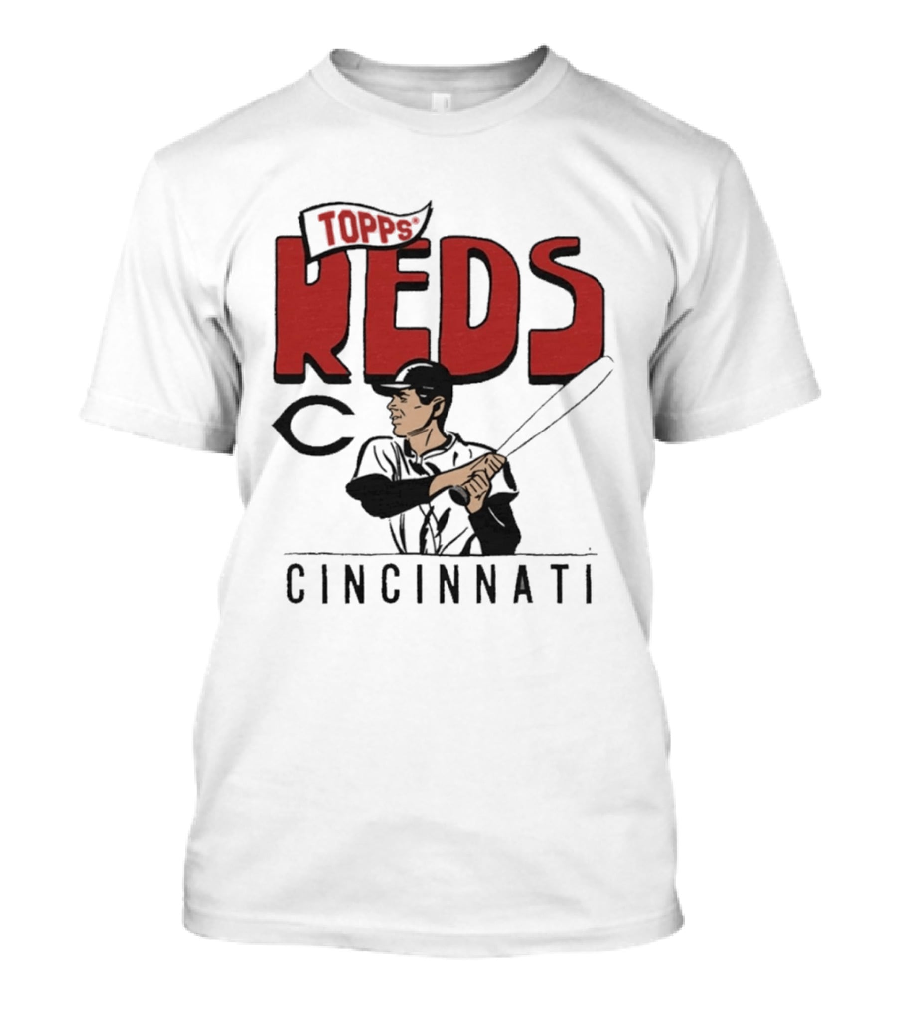 MLB Topps Cincinnati Reds Cartoon Player T-Shirt