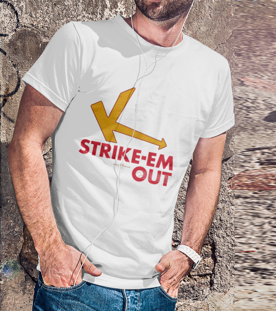 Strike Em Out Arrow CJ Beatt Baseball T-Shirt