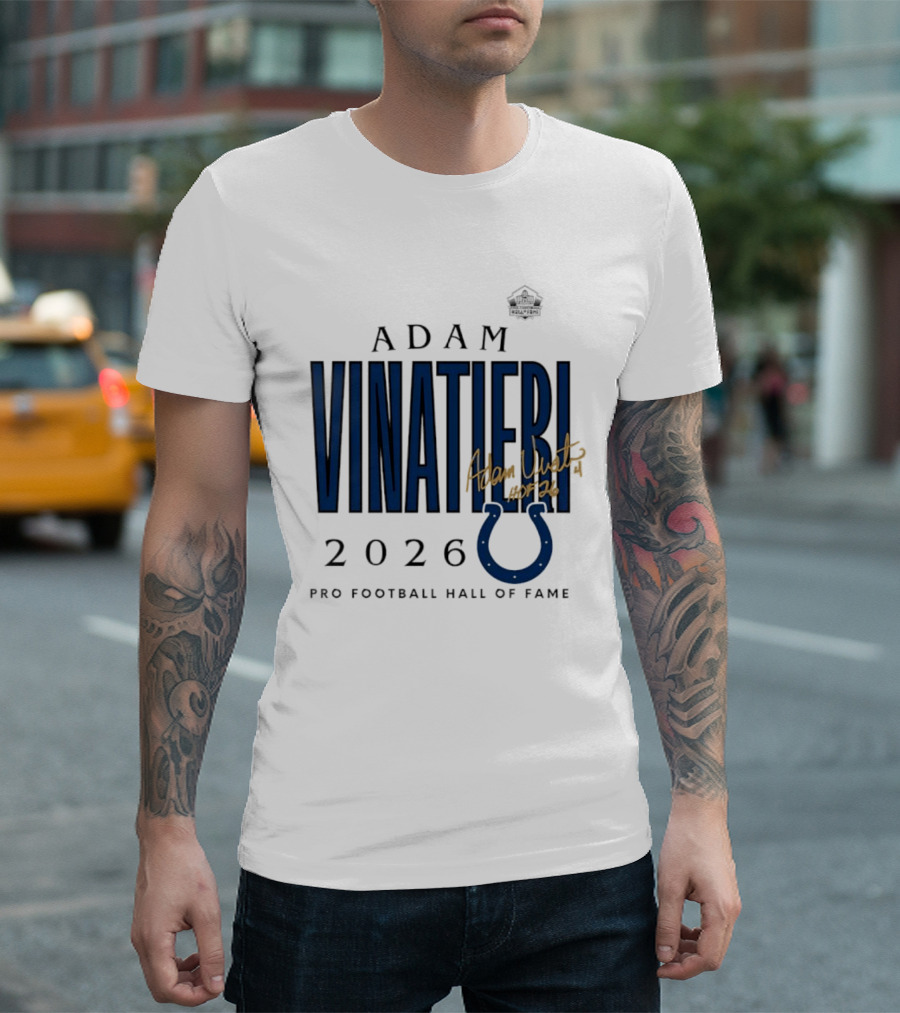 Adam Vinatieri Colts 2026 Pro Football Hall Of Fame Induction T-Shirt