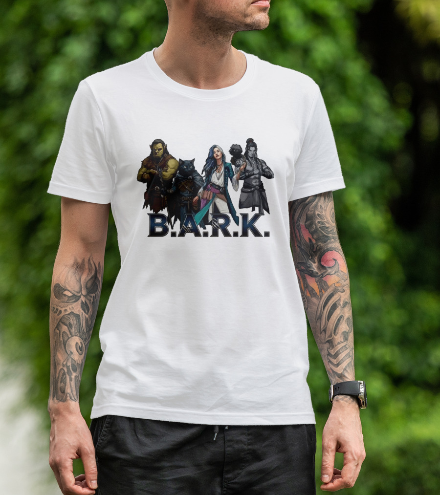 B.A.R.K. Tyranny Of Dragons Fantasy Character Ensemble T-Shirt