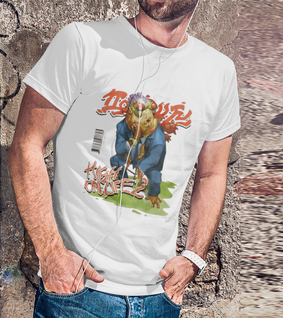 High On Life 2 Magazine Cover Alien Character In Suit Energetic T-Shirt