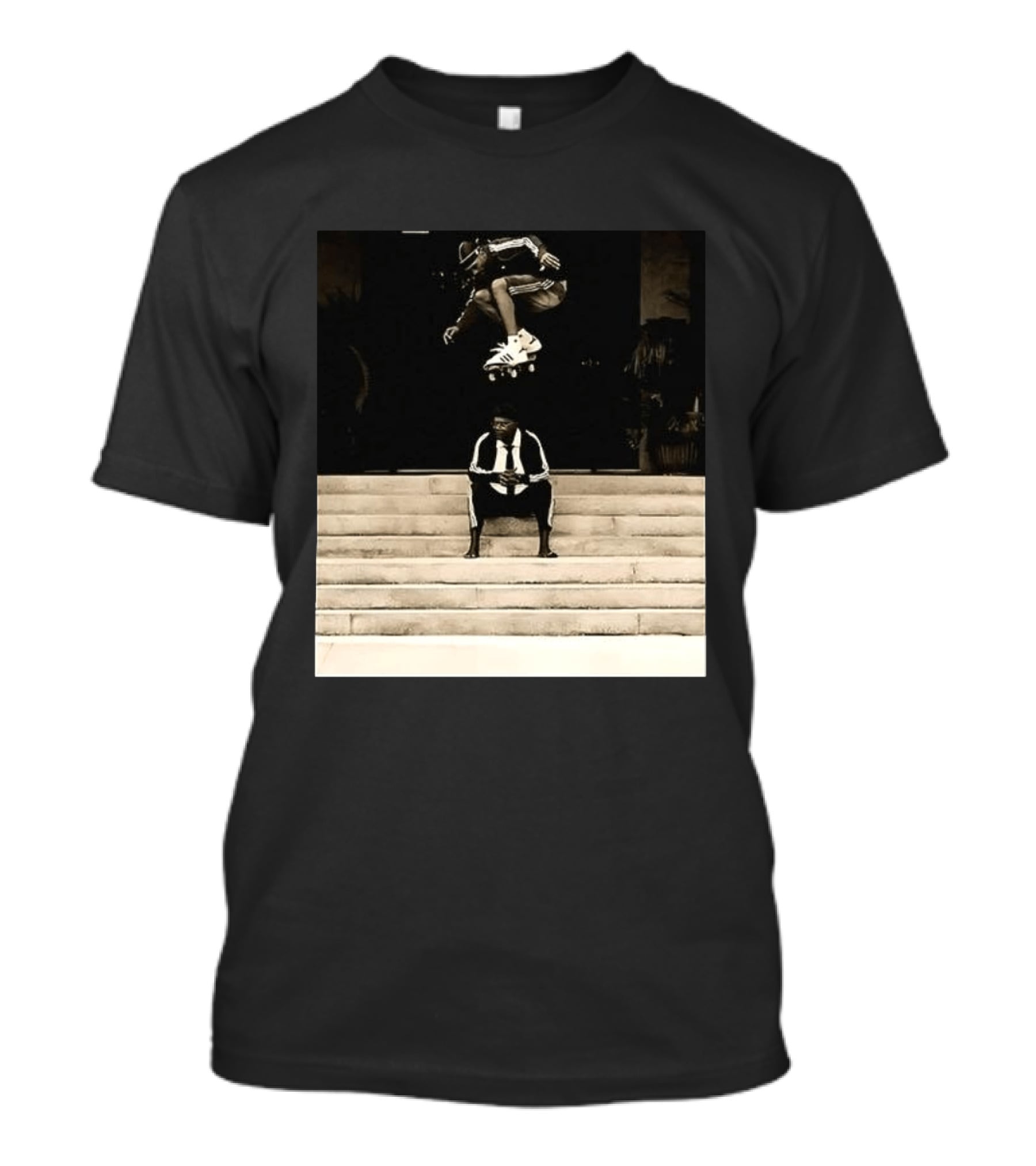 Bad MFs Tyshawn And Samuel L In Adidas Skateboard Jump Scene T-Shirt