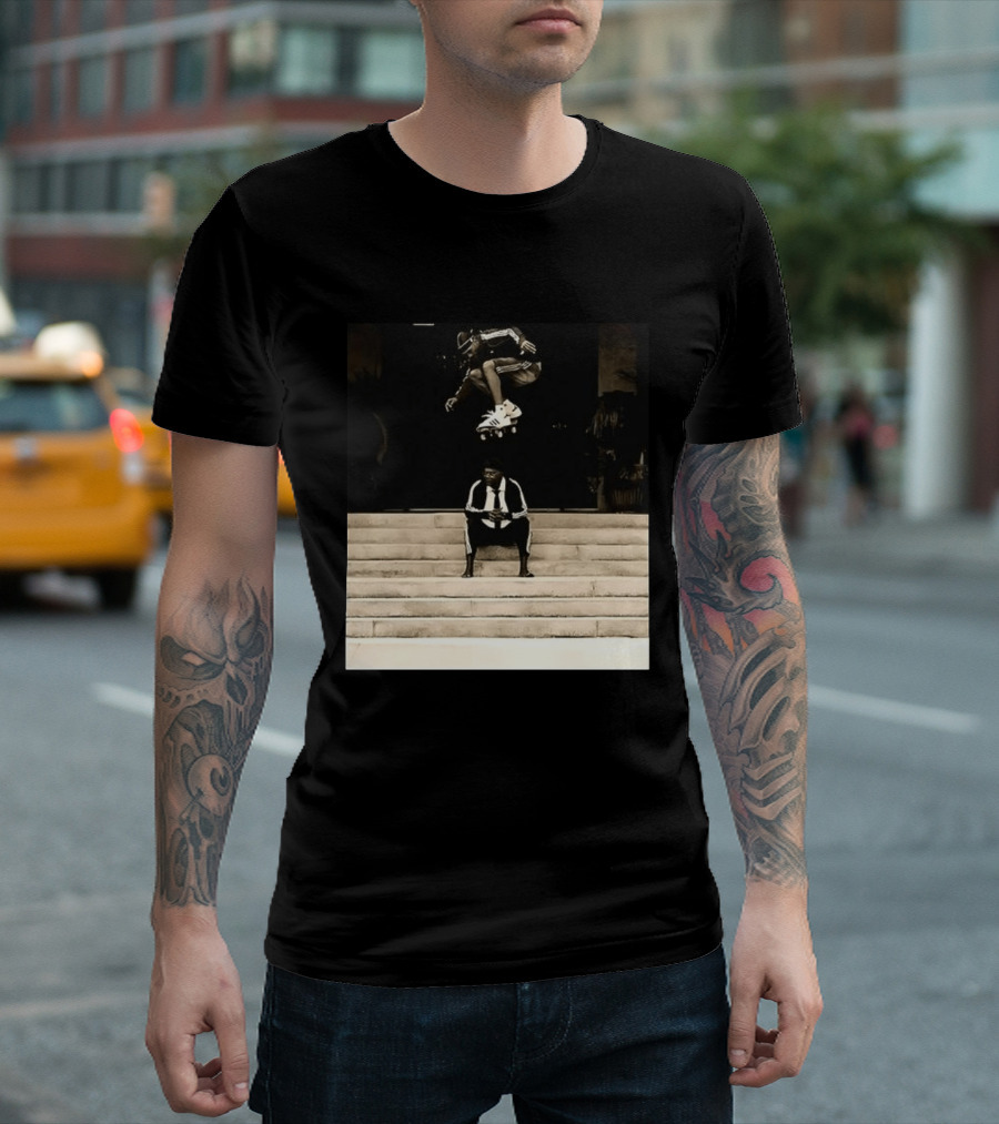 Bad MFs Tyshawn And Samuel L In Adidas Skateboard Jump Scene T-Shirt