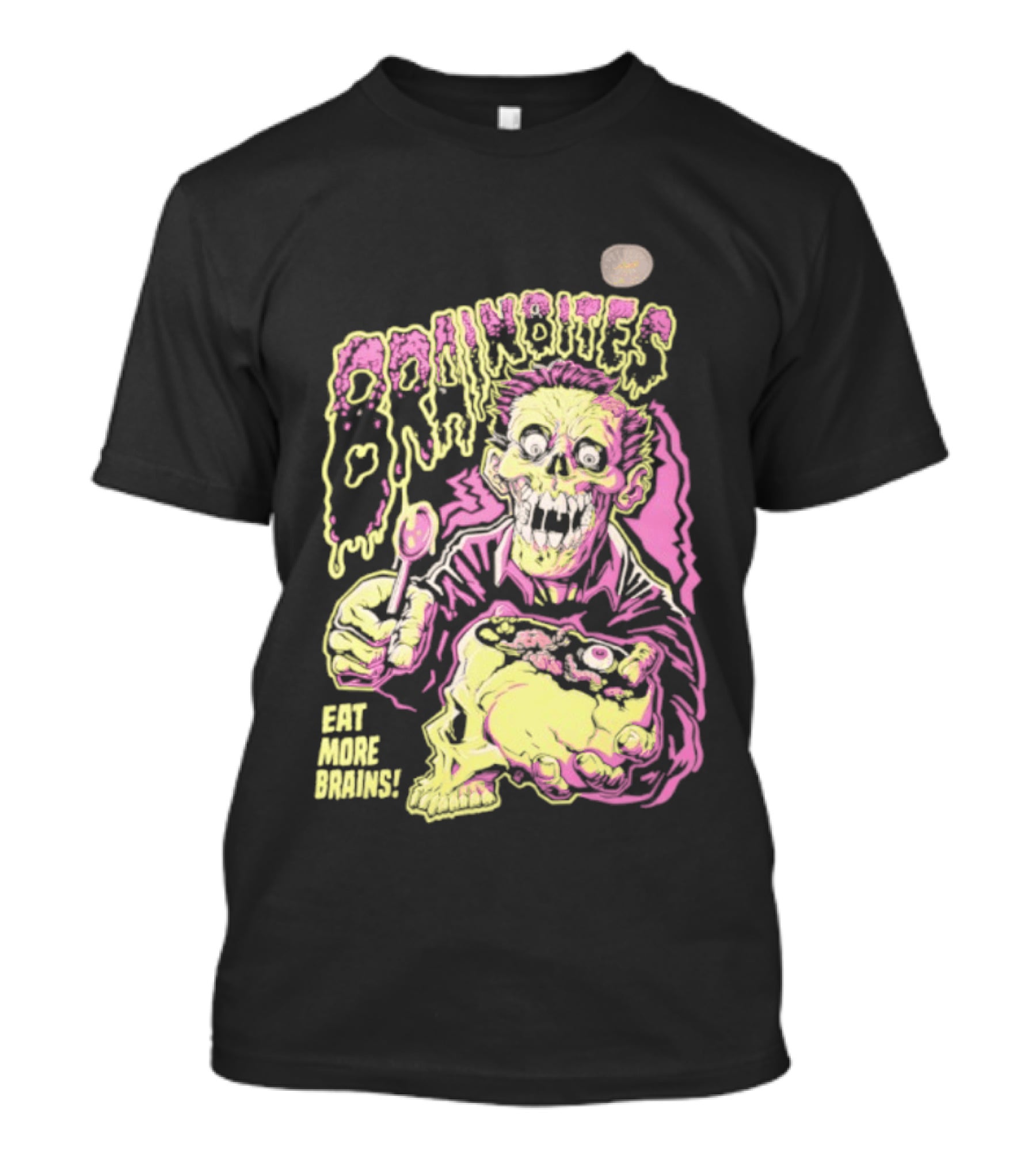 Brainbites Eat More Brains Horror Zombie Eating T-Shirt