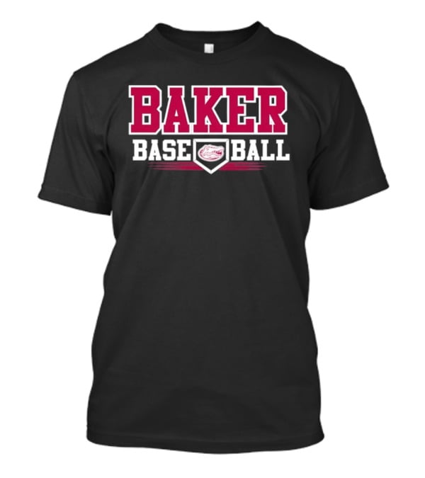 Baker Baseball Gators Home Plate Sports Team T-Shirt