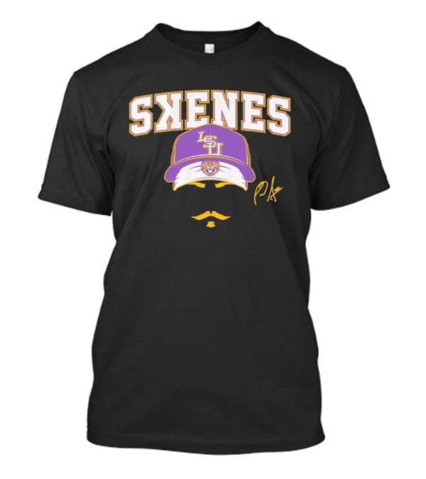 Paul Skenes LSU Tigers Baseball Skenes Stache Pro T-Shirt