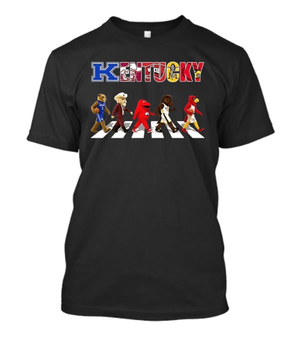 KENTUCKY Basketball Big Red Wildcat Cardinal Mascots Abbey Road T-Shirt