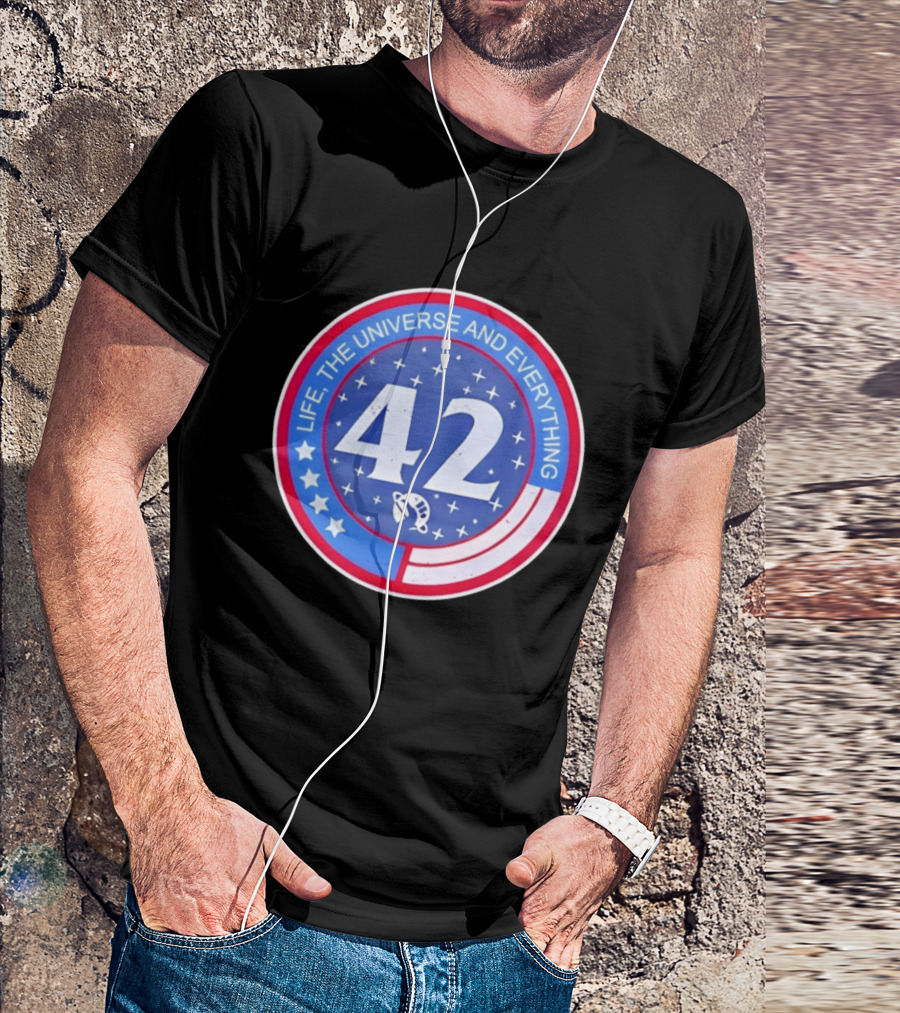 Life The Universe And Everything 42 Hitchhiker's Guide To The Galaxy T-Shirt