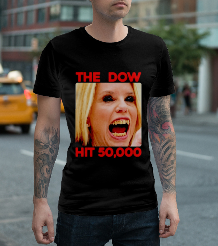 The Dow Hit 50000 Teeth Blonde Woman T-Shirt