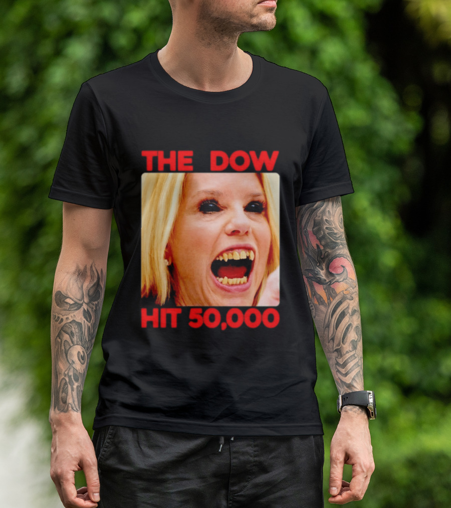 The Dow Hit 50000 Teeth Blonde Woman T-Shirt