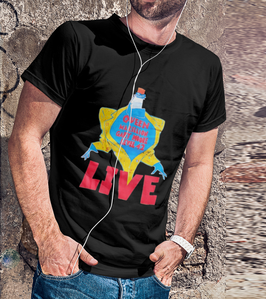 Queen Marillion Gary Moore Level 42 Live T-Shirt