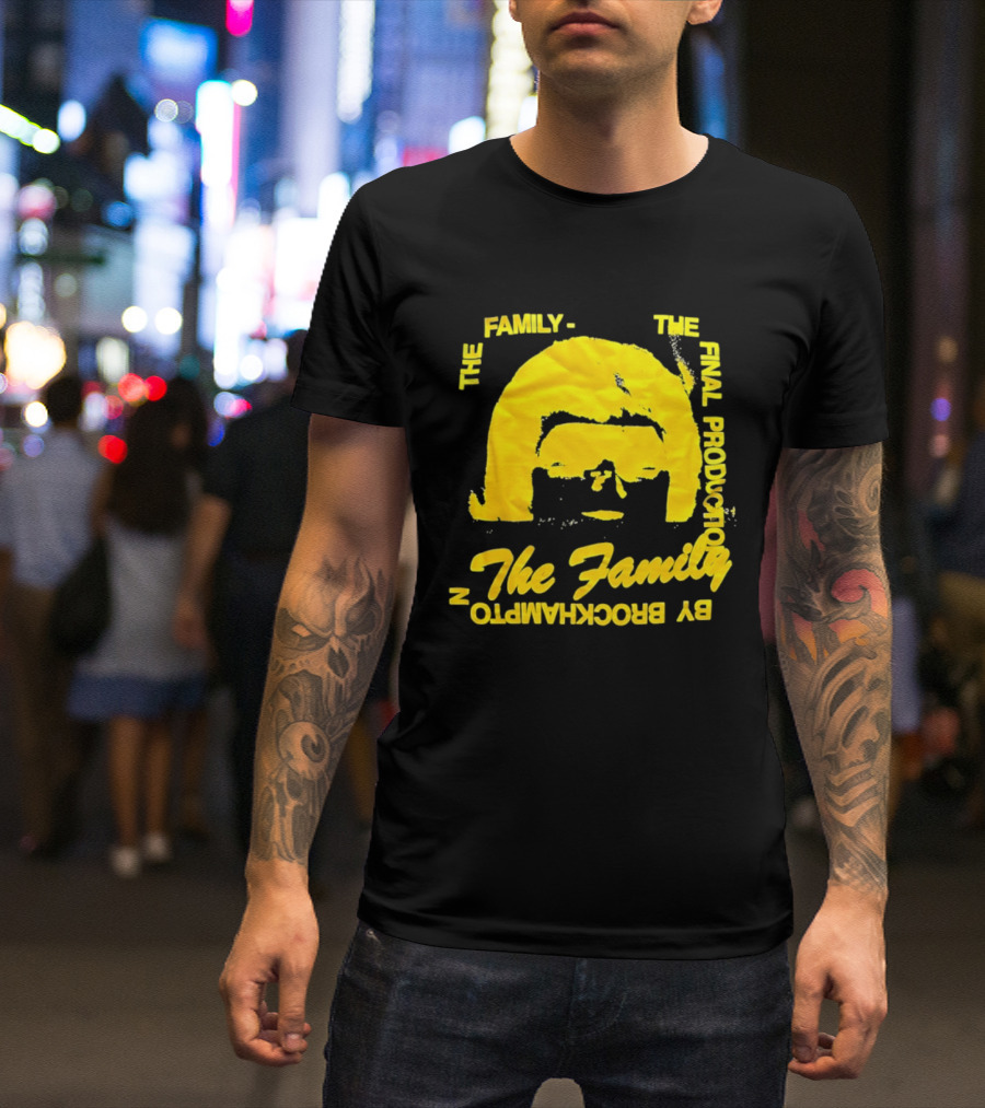 The Family The Final Production By Brockhampton Face Silhouette Yellow T-Shirt