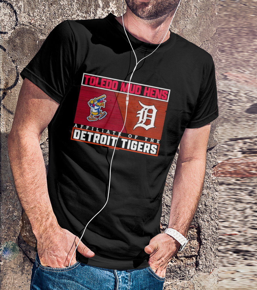 Toledo Mud Hens Detroit Tigers Affiliate Baseball Team Logo Retro Cartoon Bird T-Shirt
