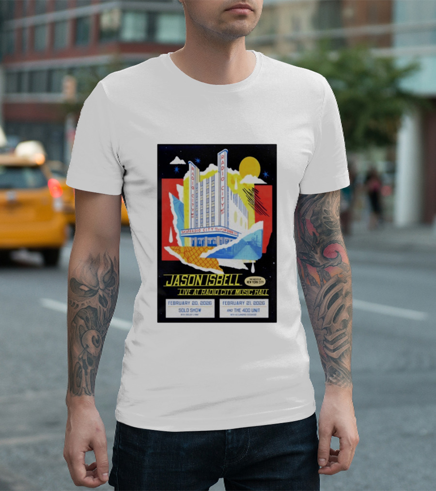 Jason Isbell Live At Radio City Music Hall February 20 2026 Solo Show February 21 2026 With The 400 Unit T-Shirt
